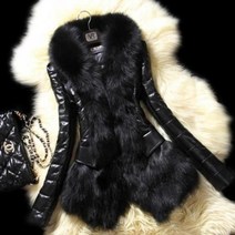 털코트 여성 모직 코트 인조 모피 5xl 칼라 가죽 특대 양털 겨울 럭셔리 토끼 자켓 manteau femme hiver