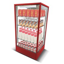 음료수 온장고 캔커피 보온 보관함 두유 쇼케이스, 블랙 S