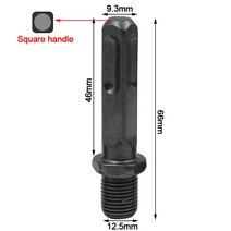 워터 드릴 연장 로드 분할 전기 해머 변환 조인트 커넥팅 육각 생크 비트 척 어댑터, 1.Square handle