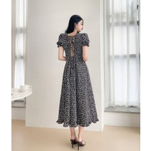 러블리아미에 / 아미에 /백트임 엑스끈 플라워 롱 원피스 2color