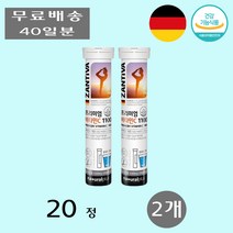 내츄럴플러스 잔티바 프리미엄 비타민C 1100 결합조직형성 제품 발포 직장인 20정 2개