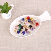 짱패브릭 스퀘어 크리스탈 팬던트-15color, 와인