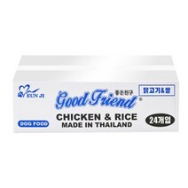 굿프랜드 애견캔 24개 간식 강아지캔, 닭고기 + 쌀 혼합 맛, 24개입