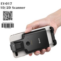 Eyoyo1D 2D 백 클립 블루투스 바코드 스캐너 휴대용 핸드폰 리더기 호환, 02 2D Scanner