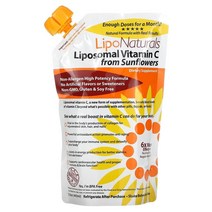 리포 내추럴스 Lipo Naturals 해바라기 추출 리포소말 비타민C 443ml(15oz), 5개