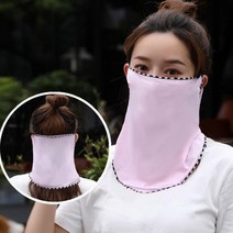 스포츠 여성 등산 워터 냉감 야외 쿨링 자외선차단 얼굴 마스크, 흰색