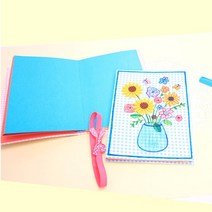초등 봄맞이 내가 만드는 책만들기 북아트 꽃병 3인 스크랩북 활동지북 학습용 DIY, 1개, 1인용