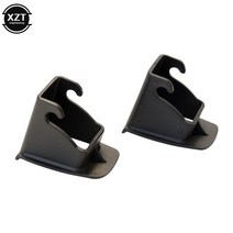 임산부안전벨트 락 클립 자동차 버클 ISOFIX 좌석 래치 벨트 커넥터 가이드 안전 마운트 브래킷 1 쌍, 1.Black