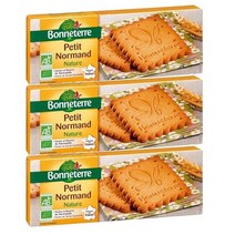 Bonneterre 본테르 프랑스 쁘띠 노르망디 네츄럴 버터 쿠키 비스킷 140g 3팩
