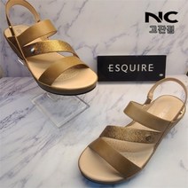 에스콰이아 NC12 여성 경량 웨지힐 샌들 YAAMSD710-BR