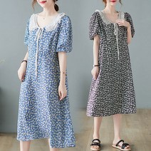 L.ONLINE SHOP4050대 미시룩 중년여성 빅사이즈 여름 플라워 원피스 원피스 하객룩 트위드원피스 쉬폰원피스 뷔스티에원피스