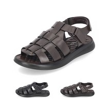 엘칸토 인텐스 남성 소가죽 쿠셔닝 피셔맨 샌들 2.5cm LCMW11I326