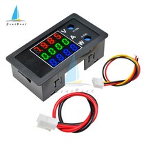 dc 0-100v 10a 1000w 디지털 led 전압계 전류계 전력계 전압 전류 전원 공급 장치 에너지 미터 검출기 테스터 모니터, 빨강 초록 파랑