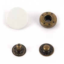 컬러 스프링도트 15MM - 화이트, 단품, 1개