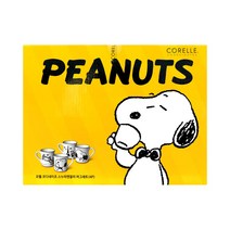 CORELLE 코렐 스누피앤찰리 머그 세트 4P 스누피 에디션, 화이트, 1세트
