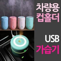 올래리빙 차량 컵홀더용 USB 미니가습기 29856D, 민트