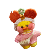 PKTOYS DIY 큐티 오리인형 크로스백 뽀글이 토이 캐릭터 빵빵덕 오리 인형 숄더백 크리스마스 명절 선물, 어깨 가방 미키 작은 꽃 헤어 벨트 파우더 곰 머리, 파우더 오리 어깨 가방