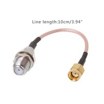 RP SMA 수컷에서 F 여성 커넥터 케이블 RG316 RP SMA-F 어댑터 어셈블리 케이블, 은