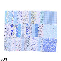 누빔원단 벨보아 털 원단사각형 패치 워크 코튼 바느질 패브릭 퀼트 소재 DIY 홈 쿼터 공예 10x10cm 50 개, 04 B04