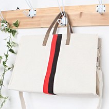 스트라이프 면 코튼 여성 토드백 에코백가방 빅토트백