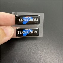 오토바이 반사 배기 파이프 3D 스티커 요시무라 SC TERMIGNONI 화살표 AR 엠블럼 데칼 레이싱 헬멧 스폰서 스티커, 2PCS 2