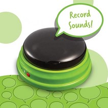 강아지클릭커 Learning Resources Lights and Sounds Buzzers Set of 4 Easy Voice Dog Bell Toys For, 02 2
