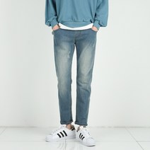 데님공방 남성용 스판 돌청 밴딩청바지 테이퍼드핏 데님