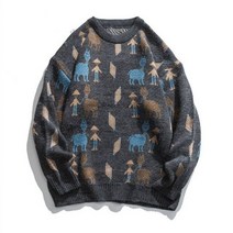 니트 하라주쿠 빈티지 가디건 홍대 브이넥 라운드 힙합 스웨터