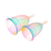 생리컵 생리컵추천 위생생리컵 1pcs 다채로운 여성 컵 학년 실리콘 생리 컵 여성 위생 생리 레이디 컵 건강 관리 기간 컵, 무작위로, 1개