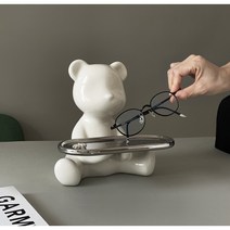 테이스트픽 세라믹 곰돌이 트레이, 화이트