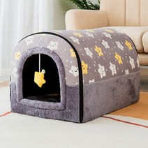 반려견 유모차 대형견 강아지 중형견 트레일러 웨건 소형 펫 카트 1-20kg 개 개집 가을 겨울 집 중형 소형, 01 GRAY_02 M for Pet in 6kg