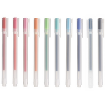 무인양품 무지 젤 잉크 노크 볼펜 리필심 0.38mm 0.5mm 0.7mm, 무지0.38볼펜 블루