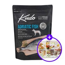 쿠도 콜드프레스 LID 자연산 생선 그레인프리 독 소화가 잘되는 강아지 사료 미니어덜트 3kg [300g 간식 2개 사은품 증정]