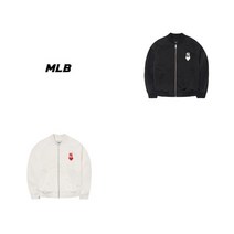 MLB 공용 봄버 하트 베이스볼 점퍼 3AJPH0121