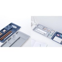 책상 미술도구 정리대 펜트레이 펜접시 문구 열필, 1개, 그레이