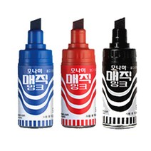모나미 병매직 사각닙 12개입 유성잉크 유성매직, 청
