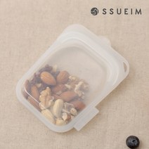 에코 실리콘 지퍼팩 소 (2color), 블랙