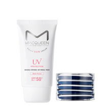 맥퀸뉴욕 UV 데일리 매트선크림 50g SPF 50+ PA+++ +루비셀 퍼프 5p SET, 8세트