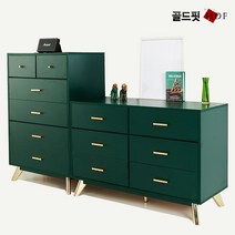 레온 골드 서랍장 5단 800 3단 와이드 1200 HG12, 화이트