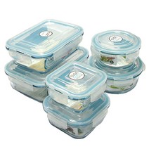 네오플램 내열유리 밀폐용기 사각 원형 찬통 반찬통 용량선택, 원형 400ml, 1개