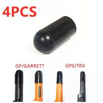 포인터 금속 탐지기 액세서리 고무 먼지 보호 커버 진흙 케이스 gptrxpinpointing 감지 블랙 4 pcs