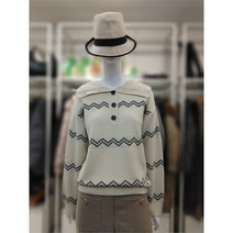 SI 세라넥 셰브런 패턴 니트 SFU29590BEP