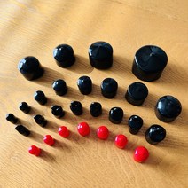 빅스몰즈 PC 투명파이프 뚜껑 (고무캡 앤드캡), 일반형(검정), 35파이