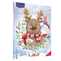 바론 크리스마스 어드벤트 캘린더 화이트루돌프 75g 1개, 상세내용참조