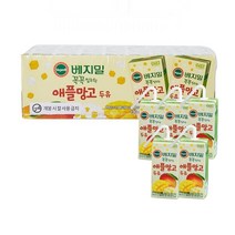 베지밀 꼭꼭 씹히는 애플망고 두유 190ml X 24입 과일맛