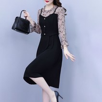 4월하객룩 빅사이즈 단정한 돌잔치 꽃놀이 상견례 원피스 롱원피스 원피스 간절기