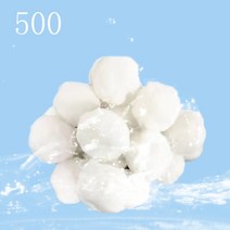 수영장 물 필터 흰색 다층 여과 환경 청소 장비 정수 정수 섬유 공, 700g, 하얀