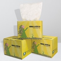 베베솜 순면 비염티슈 비건 무형광 무표백 먼지없는 미니각티슈 300매