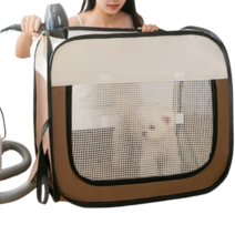 포에이드 접이식 펫 드라이룸 강아지 고양이 드라이 털말리기, 당근 옐로우 소형