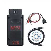 2022 최신 MPPS V22 마스터 V21 / V18 메인 + 멀티 부트 브레이크 아웃 Tricore 케이블 V16 ECU 프로그래머